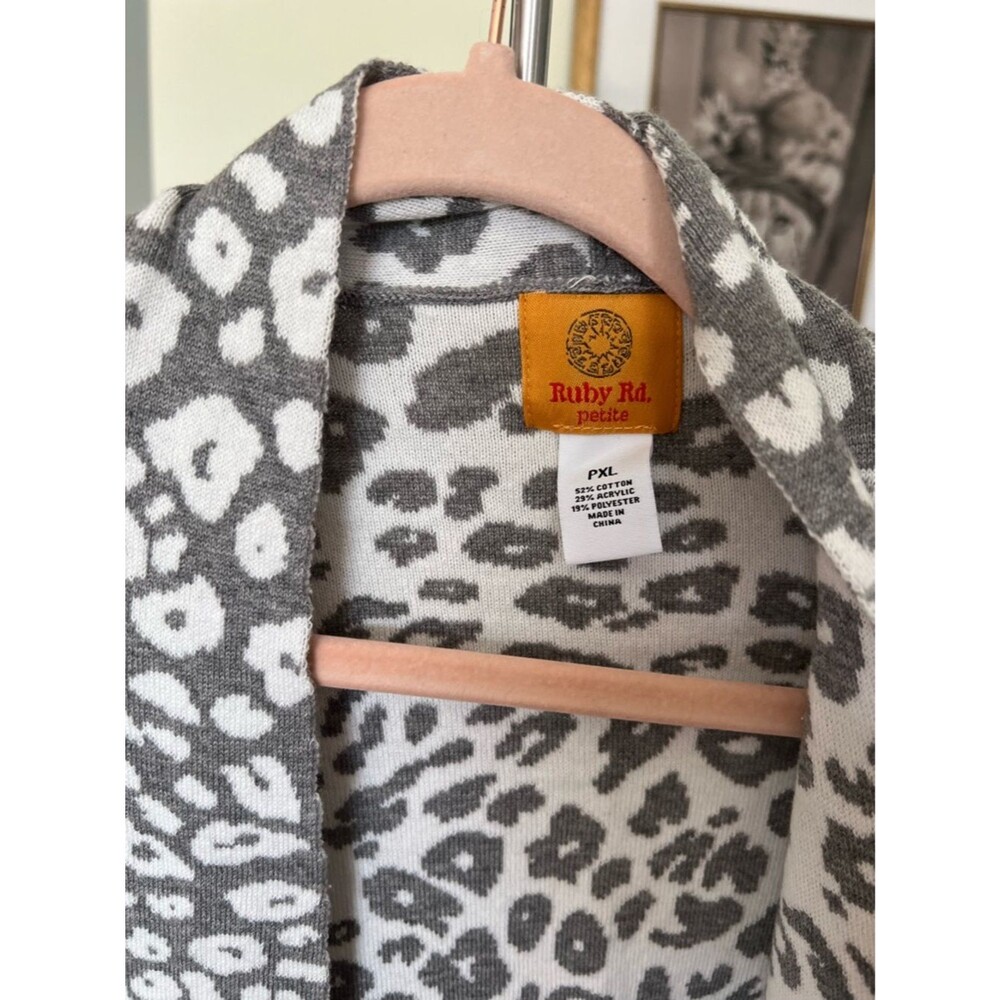Ruby Rd. Leopard-Print Sweater - Picture 3 of 11